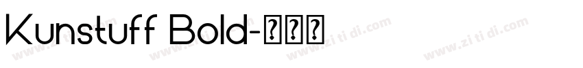 Kunstuff Bold字体转换